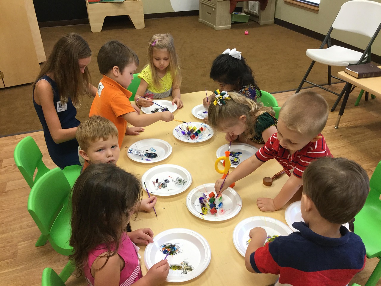 Children and families participating in early learning activities