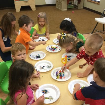 Children and families participating in early learning activities